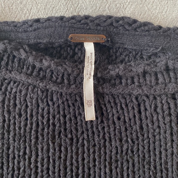 Free People Endless Stories Sweater Size XS Black - Picture 5 of 7